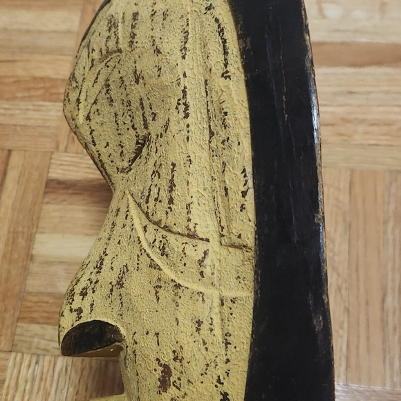 Vintage African Tribal Wooden Art Mask - Picture 2 of 4